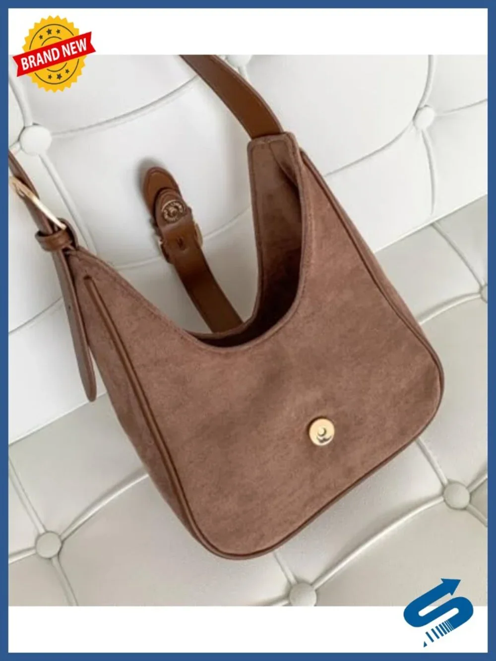 Slouchy Suede Hobo Bag Crossbody Tote Shoulder Bag Travel Purse